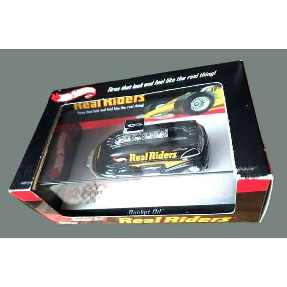 2005 Hot Wheels ROCKET OIL REAL RIDERS 1:64 BLACK Limited Edition